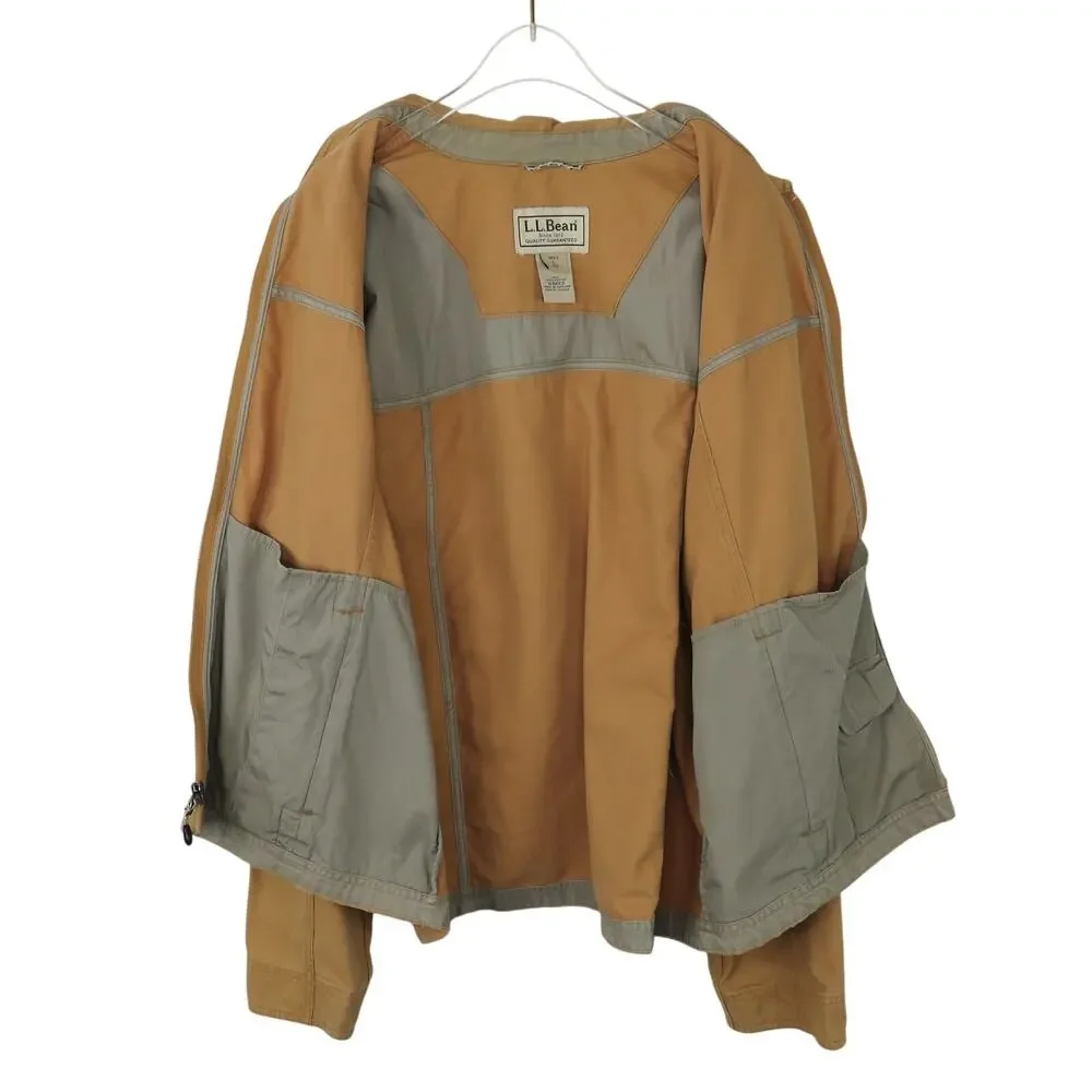 Vintage L.L Bean Tan Khaki Utility Jacket Barn Jacket Men's Large Gorpcore
